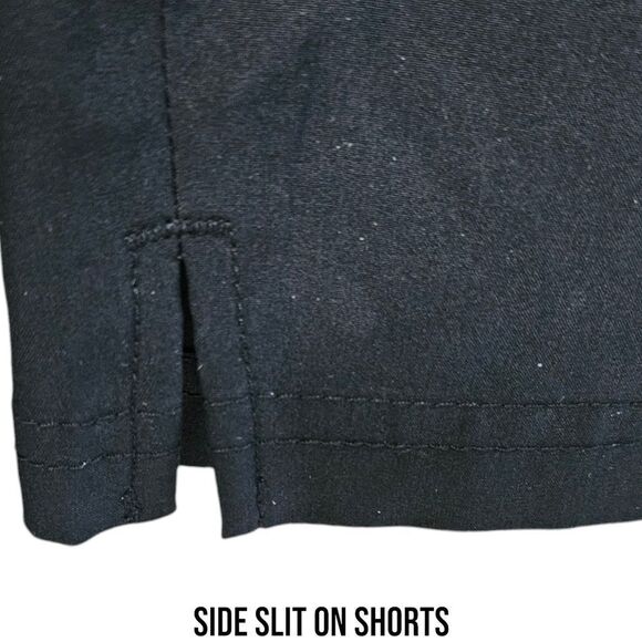 D&CO BEACH Shorts Plus Size Black High Rise Silky Dress Shorts Size 22W - Picture 5 of 13